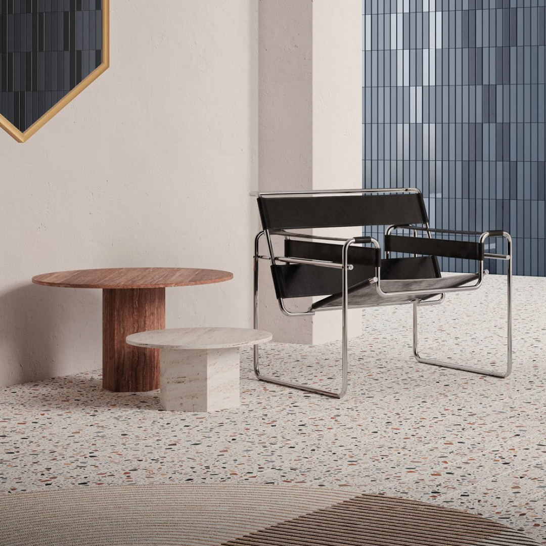 186x186mm Quintessenza Ceramiche - Confetti Bianco Multicolor