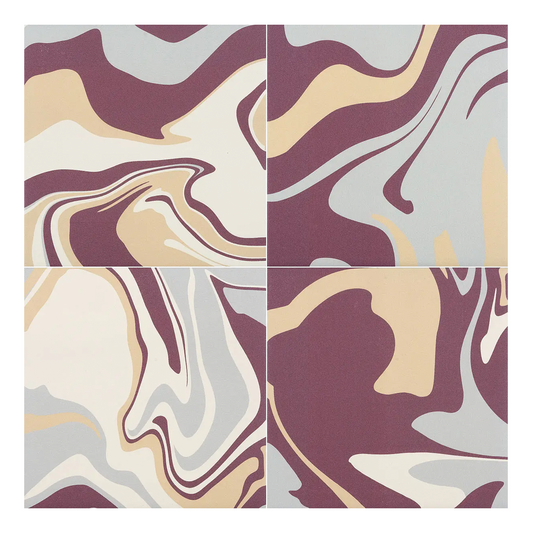 186x186mm Quintessenza Ceramiche - Fluid Berries Licious