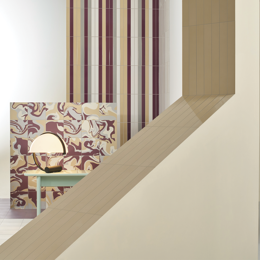 186x186mm Quintessenza Ceramiche - Fluid Berries Licious