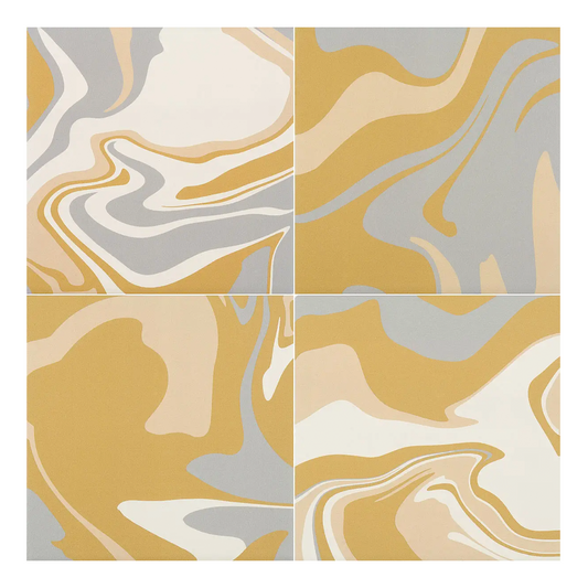 186x186mm Quintessenza Ceramiche - Fluid Honey Syrup