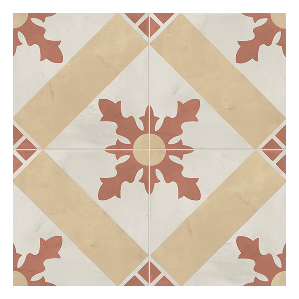 200x200mm Marca Corona - Terra Art Cardinale Tramonto & Crema (TC)