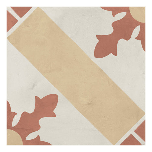 200x200mm Marca Corona - Terra Art Cardinale Tramonto & Crema (TC)