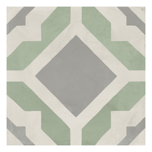 200x200mm Marca Corona - Terra Art Geometrico Sabbia & Menta (SM)