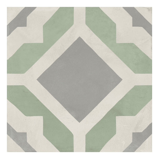 200x200mm Marca Corona - Terra Art Geometrico Sabbia & Menta (SM)