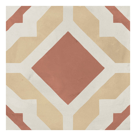 200x200mm Marca Corona - Terra Art Geometrico Tramonto & Crema (TC)