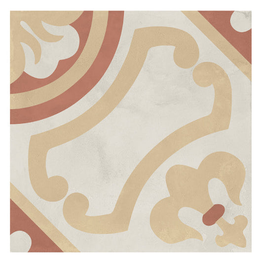 200x200mm Marca Corona - Terra Art Giglio Tramonto & Crema (TC)