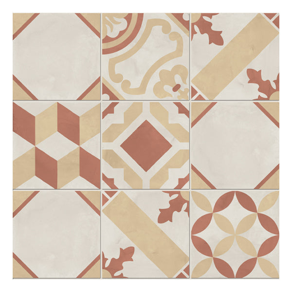 200x200mm Marca Corona - Terra Art Mix Tramonto & Crema (TC)