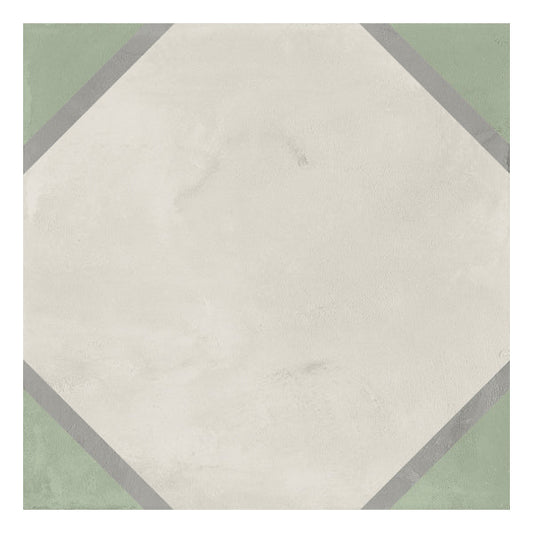 200x200mm Marca Corona - Terra Art Ottagono Sabbia & Menta (SM)