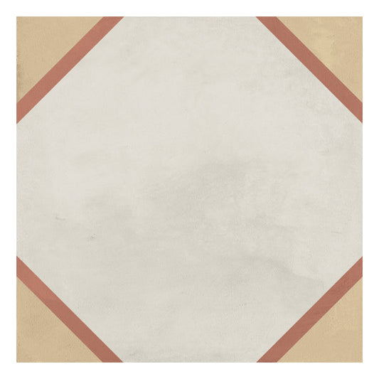 200x200mm Marca Corona - Terra Art Ottagono Tramonto & Crema (TC)