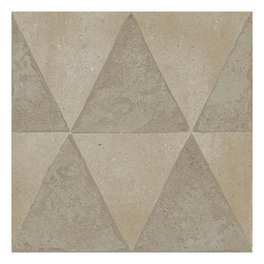 200x200mm Marazzi - Artcraft Sabbia Decoro Triangoli