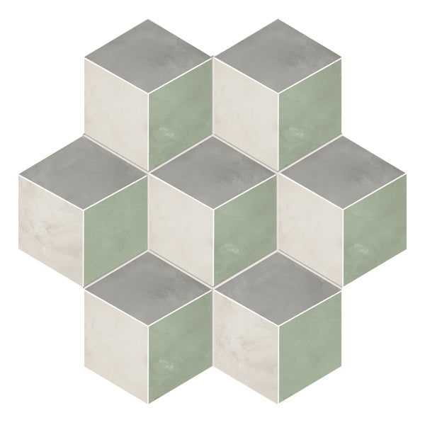 210x250mm Marca Corona - Terra Art Rombo Hex (ESA) Sabbia & Menta (SM)