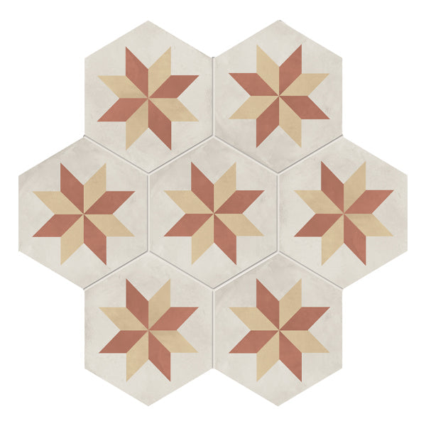210x250mm Marca Corona - Terra Art Stella Hex (ESA) Tramonto & Crema (TC)