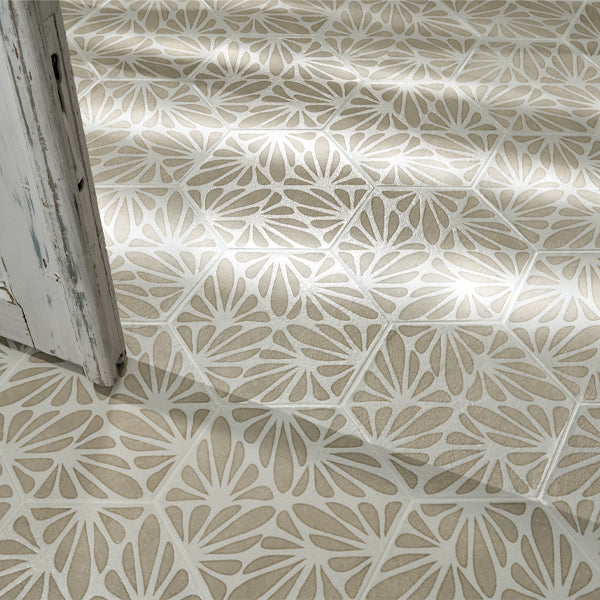 216x250mm Marca Corona - Terracreta Cesello Argilla Hex (ESA)