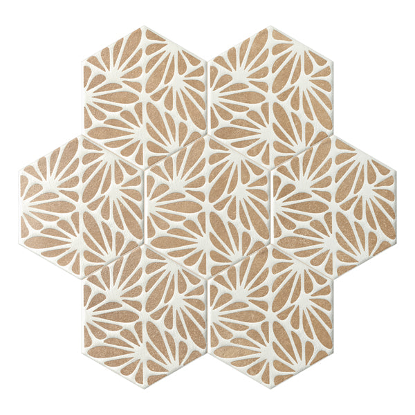 216x250mm Marca Corona - Terracreta Cesello Chamotte Hex (ESA)