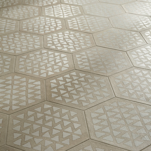 216x250mm Marca Corona - Terracreta Intarsio Argilla Hex (ESA)