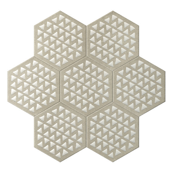216x250mm Marca Corona - Terracreta Intarsio Argilla Hex (ESA)