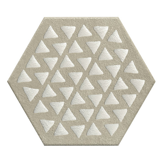 216x250mm Marca Corona - Terracreta Intarsio Argilla Hex (ESA)