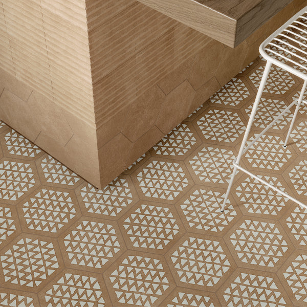 216x250mm Marca Corona - Terracreta Intarsio Chamotte Hex (ESA)