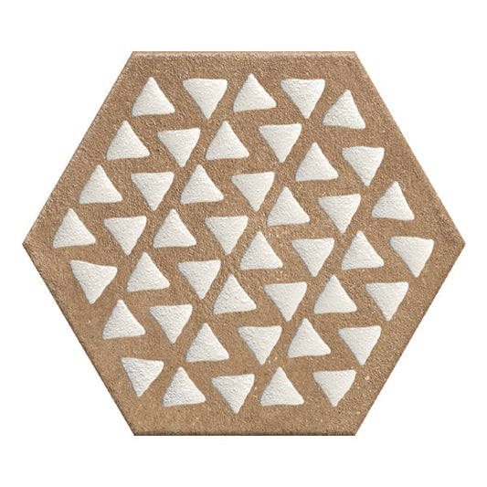 216x250mm Marca Corona - Terracreta Intarsio Chamotte Hex (ESA)