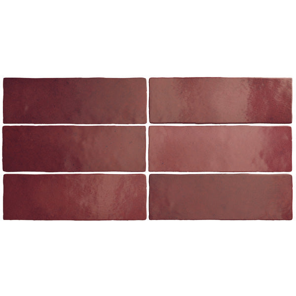 65x200mm Equipe Ceramicas -  Magma Burgundy