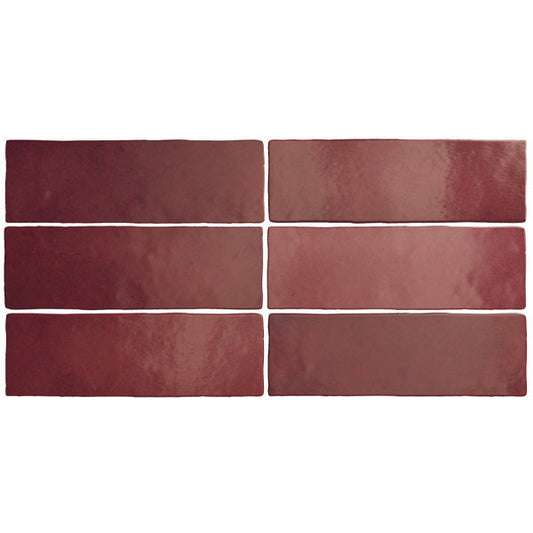 65x200mm Equipe Ceramicas -  Magma Burgundy
