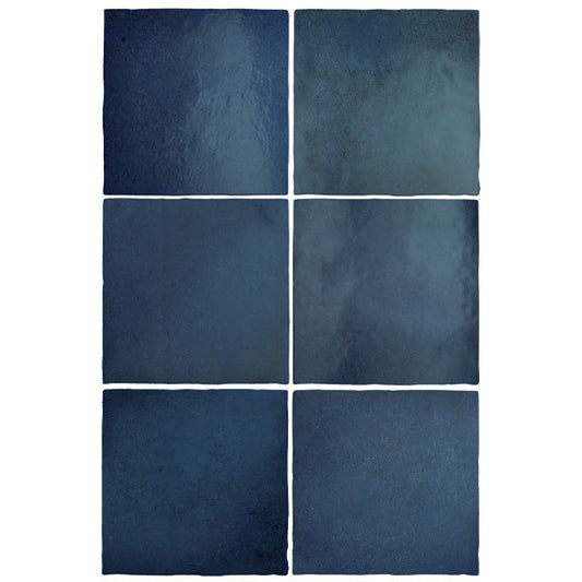 132x132mm Equipe Ceramicas -  Magma Sea Blue