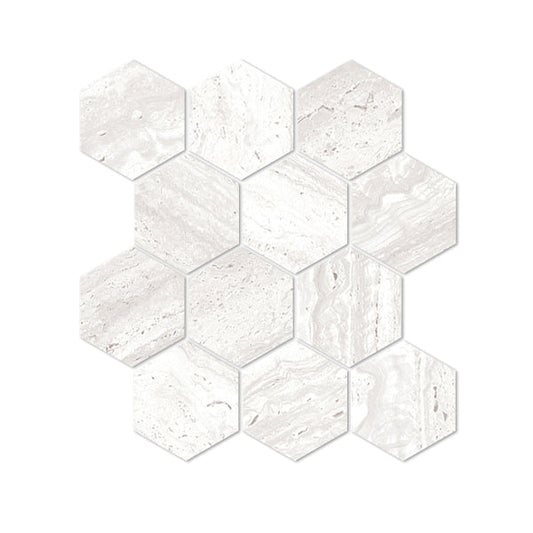 260x300mm Everstone - Euromarmo Travertine Chiaro Hex