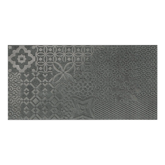 298x598mm Ceramiche Piemme - Castlestone Incisco Black