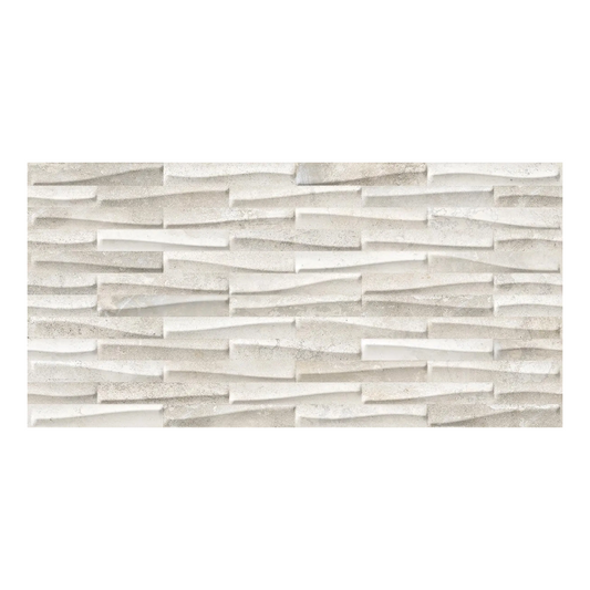 298x598mm Ceramiche Piemme - Castlestone Muretto White