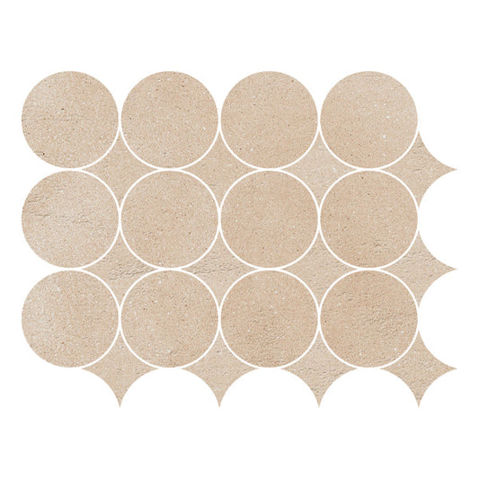 321x416mm Marazzi - Slow Calce Mosaico Circolare