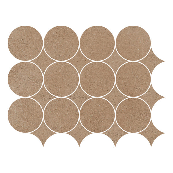321x416mm Marazzi - Slow Coccio Mosaico Circolare