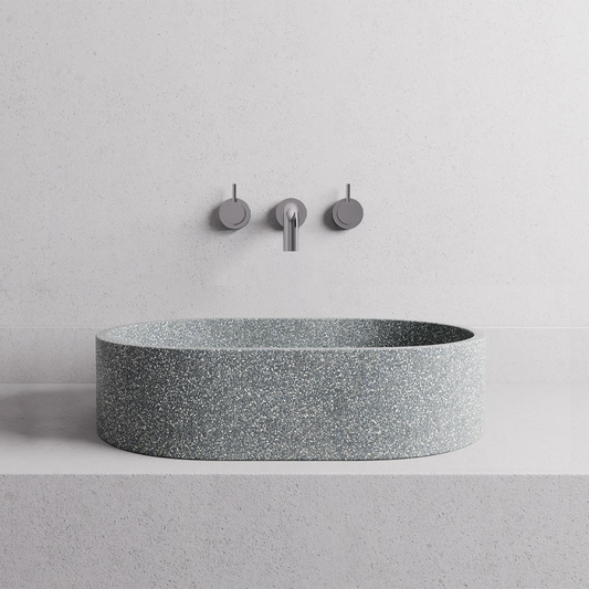 450x300x120mm Madu Living - Margo Small Basin Seamless Edge Grey