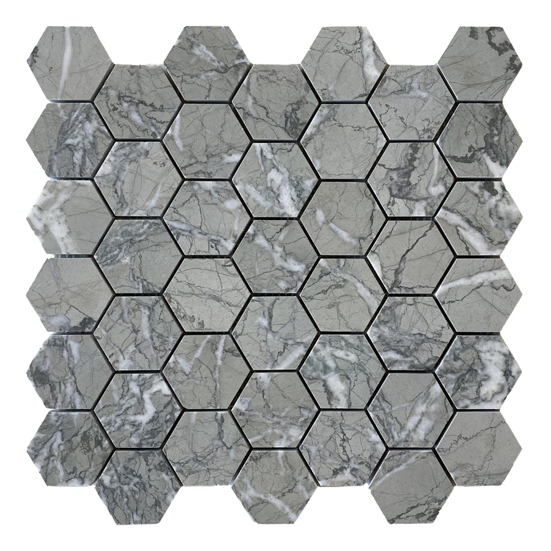 300x300mm EDS - Castle Vetrano Hexagon Marble Mosaic