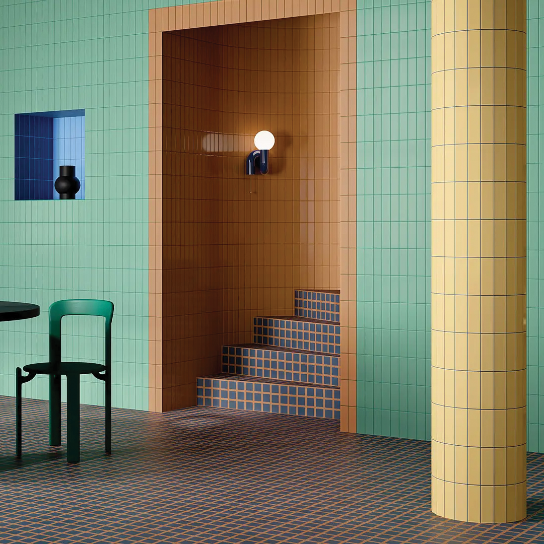 50x150mm Quintessenza Ceramiche - FargBlock Arancio Lucido