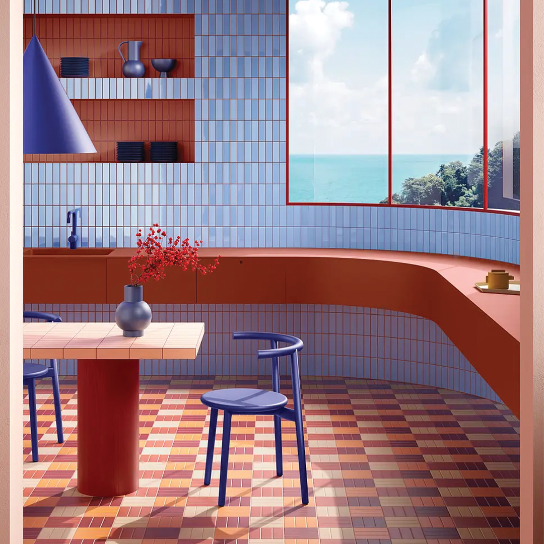 50x150mm Quintessenza Ceramiche - FargBlock Arancio Matt