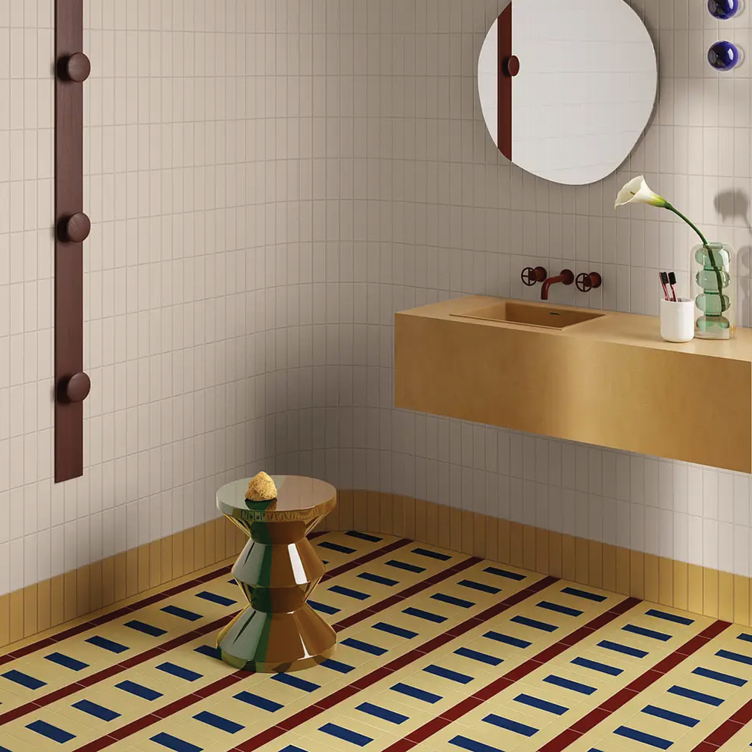 50x150mm Quintessenza Ceramiche - FargBlock Burgundy Matt