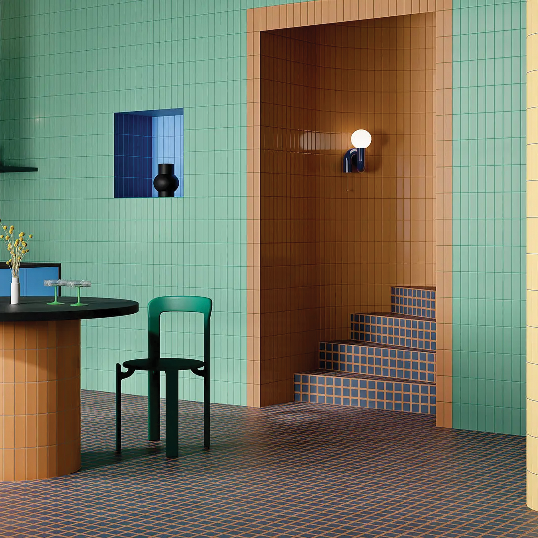 50x150mm Quintessenza Ceramiche - FargBlock Menta Lucido