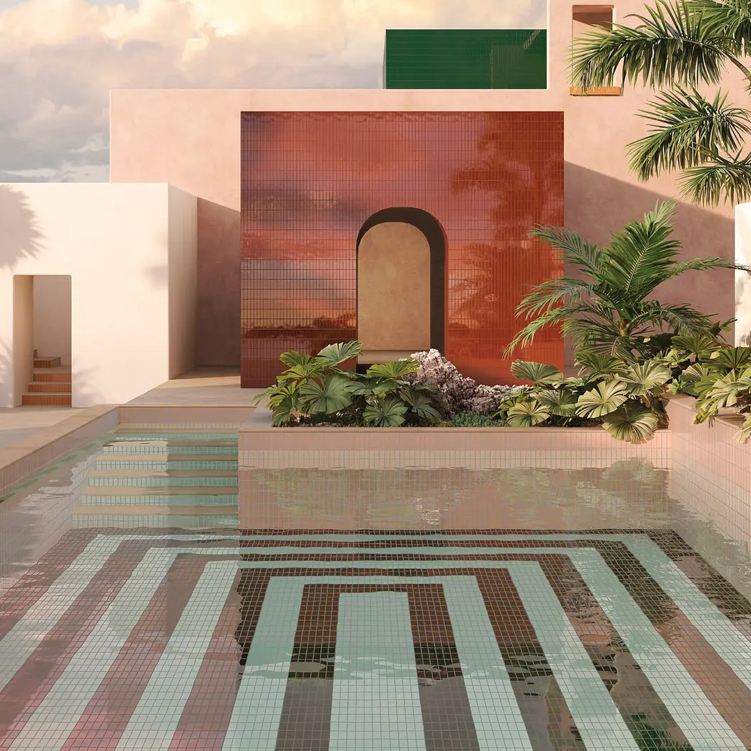 50x150mm Quintessenza Ceramiche - FargBlock Menta Lucido