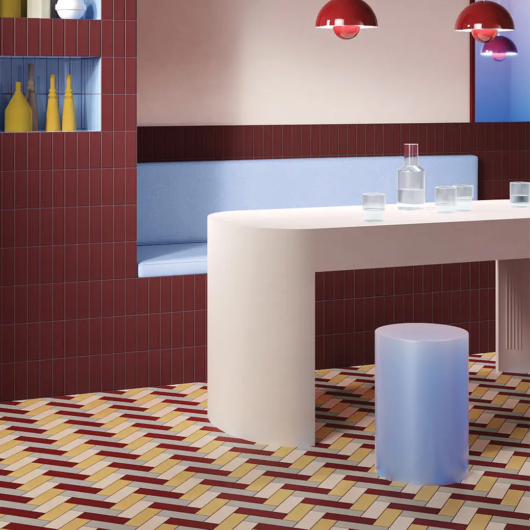 50x150mm Quintessenza Ceramiche - FargBlock Mustard Matt
