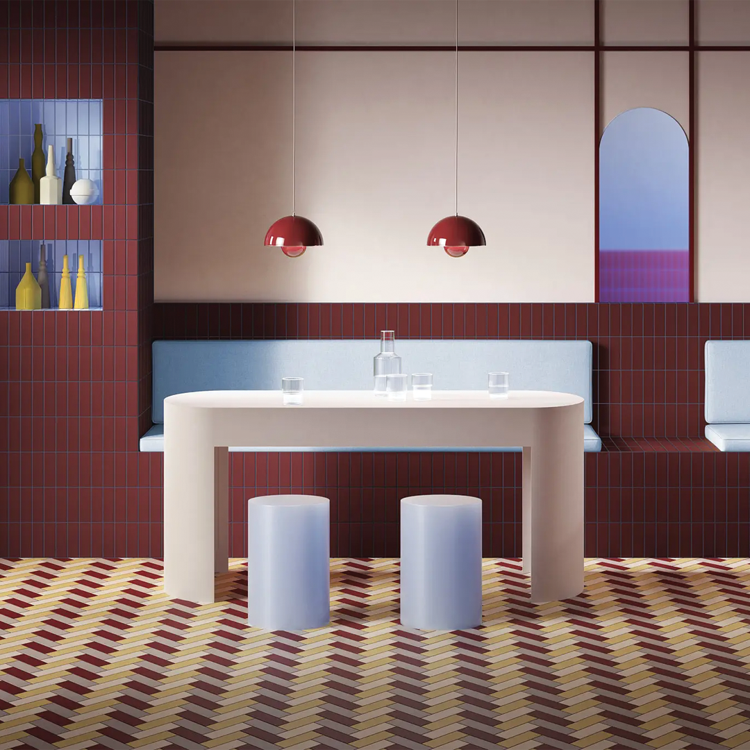 50x150mm Quintessenza Ceramiche - FargBlock Mustard Matt