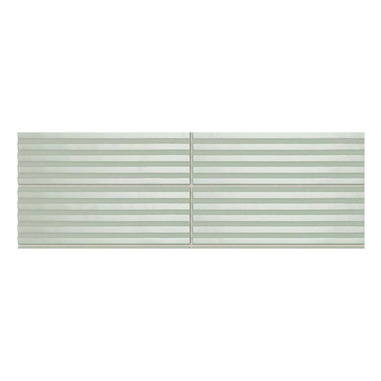50x150mm Self Style - Mini Subway Mint (Stripes) Gloss