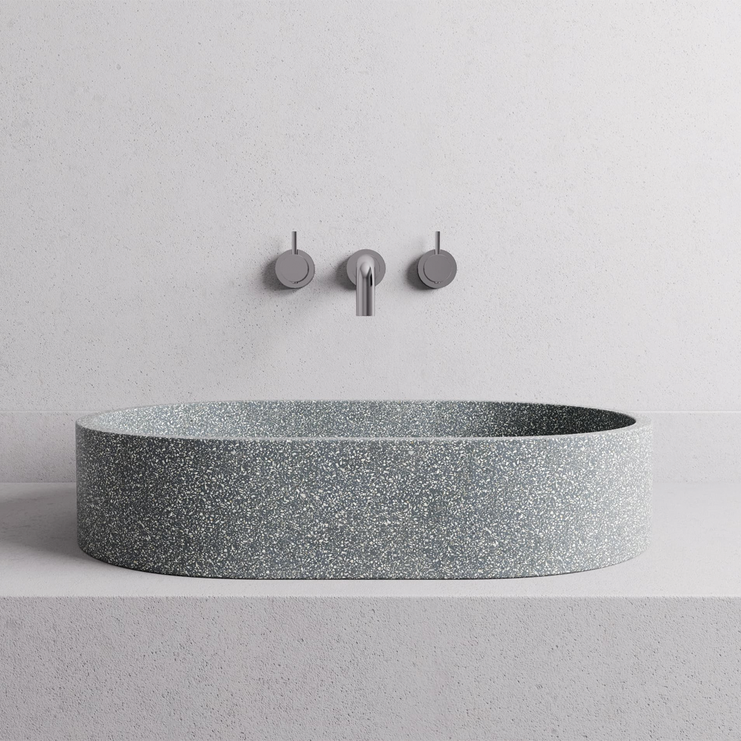 580x390x120mm Madu Living - Margo Large Basin Seamless Edge Grey