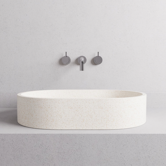 580x390x120mm Madu Living - Margo Large Basin Seamless Edge White