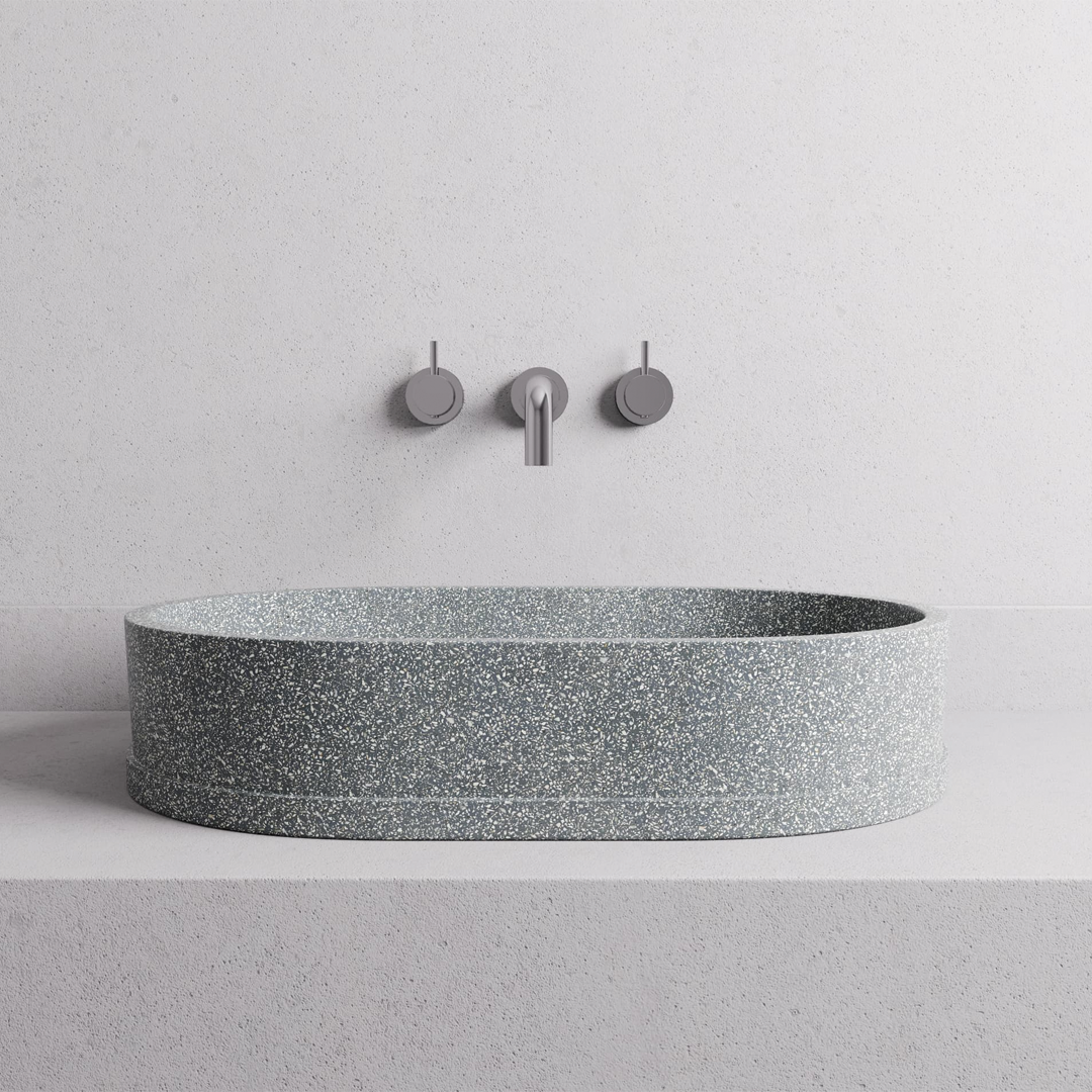 585x395x120mm Madu Living - Margo Large Basin Proud Edge Grey
