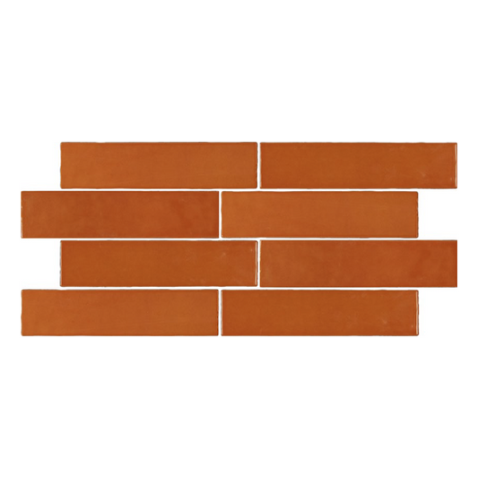 58x242mm Capucino Ceramics - Casablanca Orange 1011