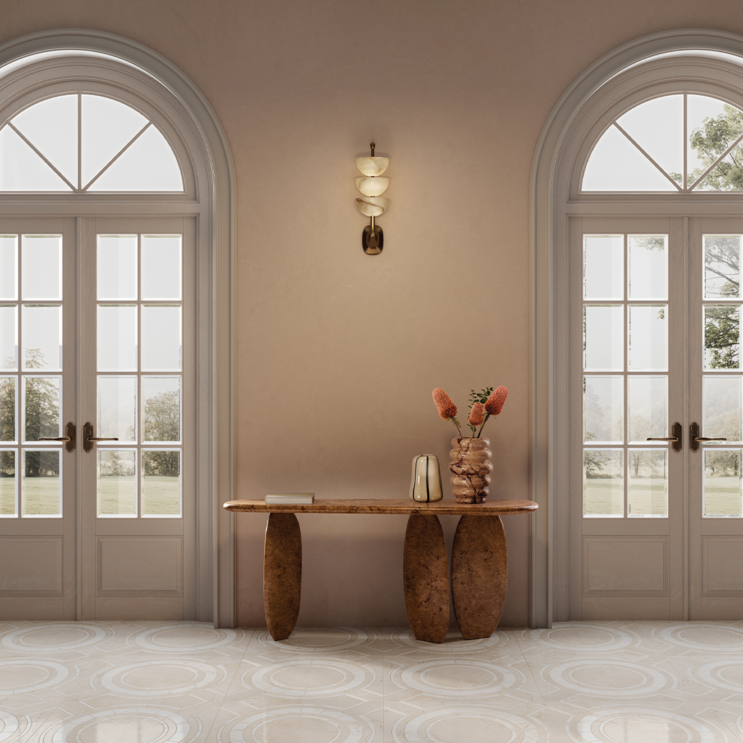 600x1200mm Vallelunga Ceramica - Intarsi Warm Creta