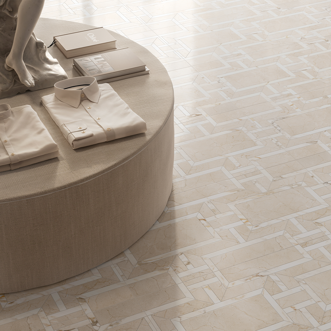 600x1200mm Vallelunga Ceramica - Intarsi Warm Thera