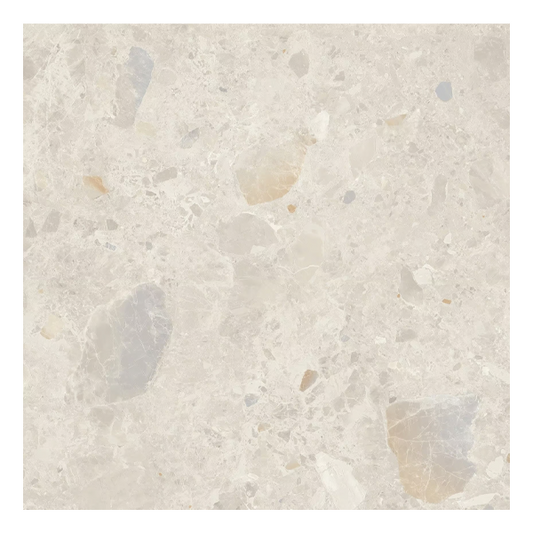 600x600mm Capucino Ceramics - Terrazzo Rock Beige