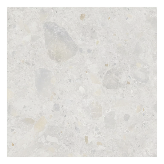 600x600mm Capucino Ceramics - Terrazzo Rock Bianco