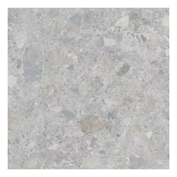 600x600mm Capucino Ceramics - Terrazzo Rock Grigio